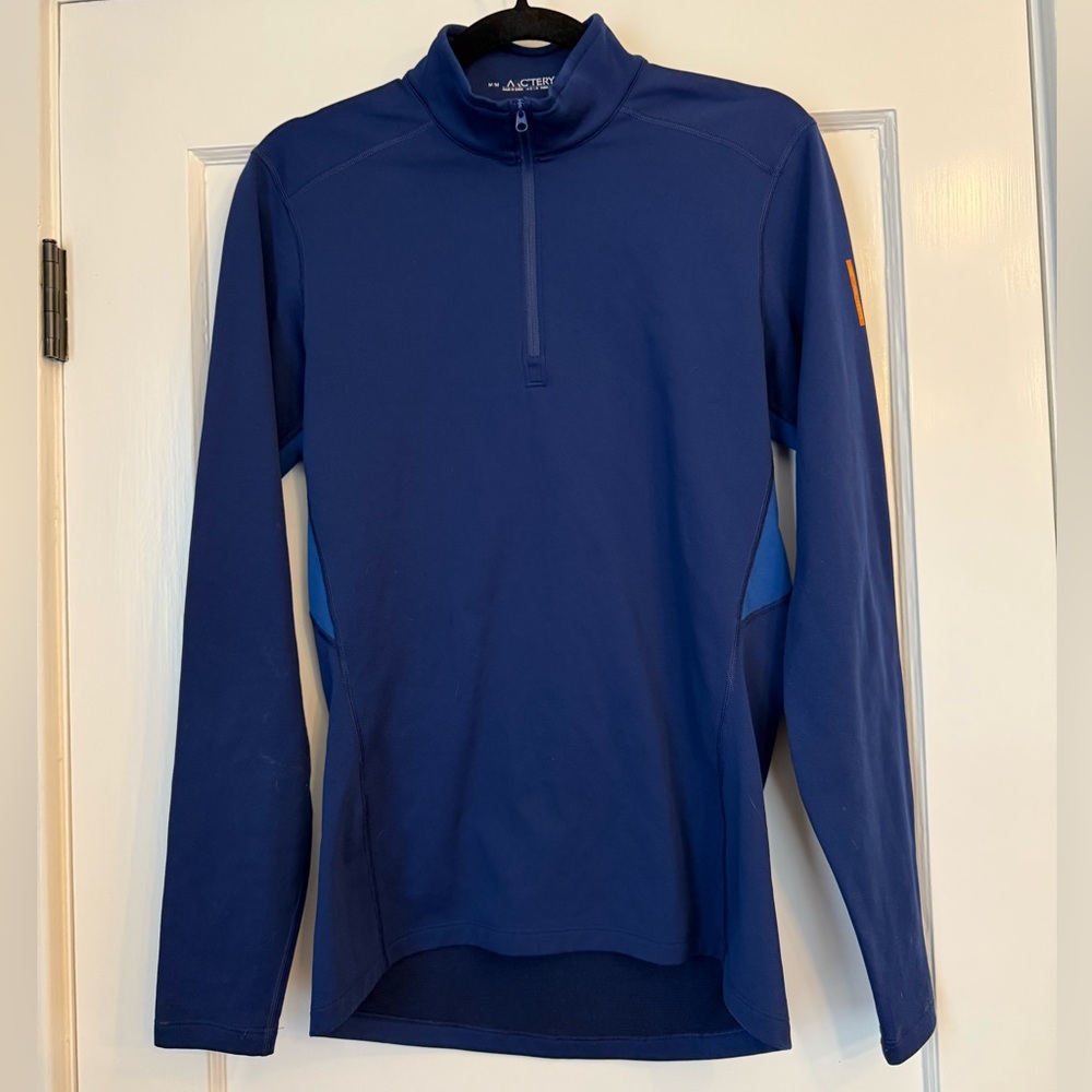 Arc’teryx Phase SV Zip Long Sleeve Baselayer Dark Olympus Blue Men’s Medium